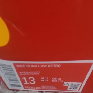 Nike Dunk Low ( Panda ) Size 13